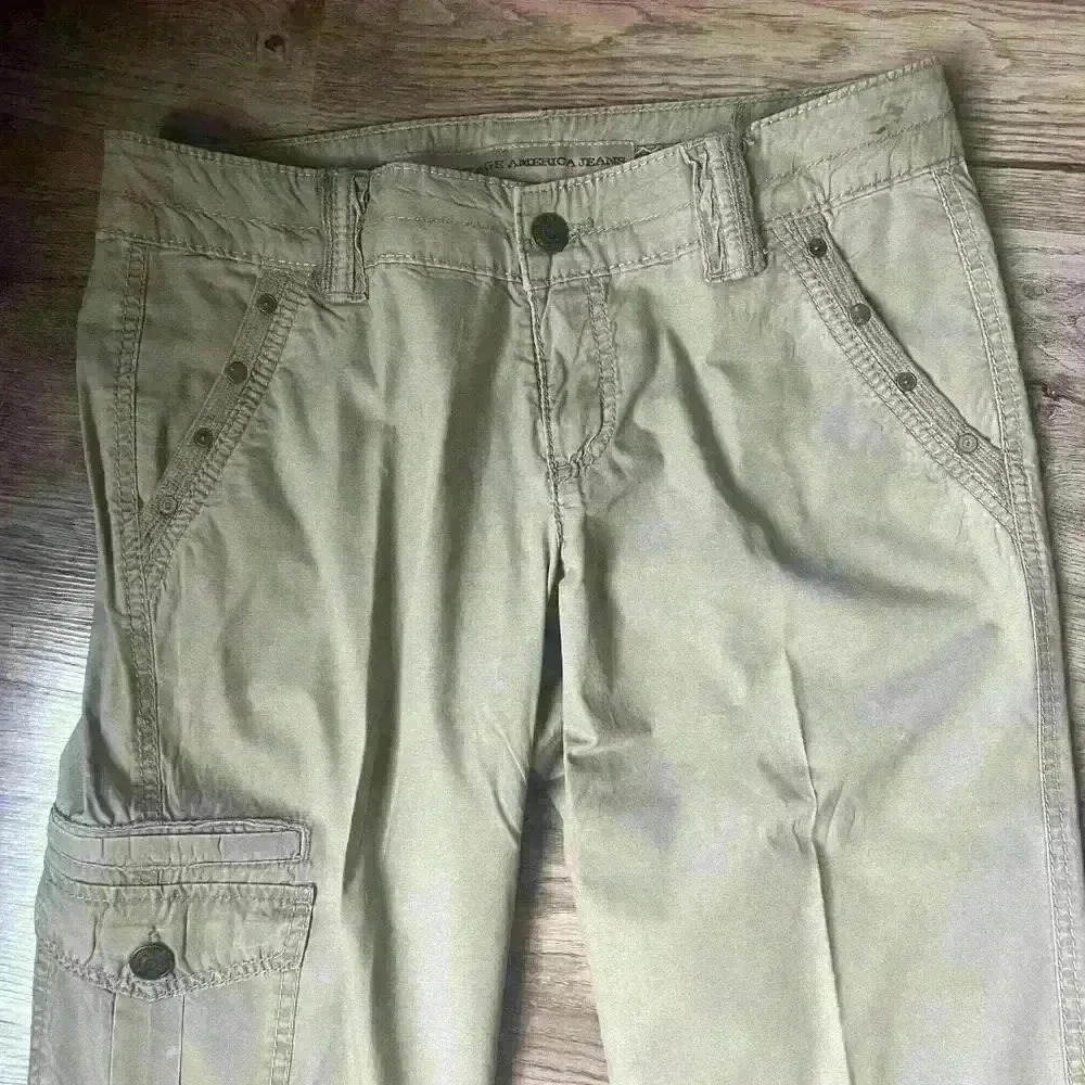 Vintage America Jeans Relaxed fit cargo style capri 6/27 ladies - Picture 11 of 11